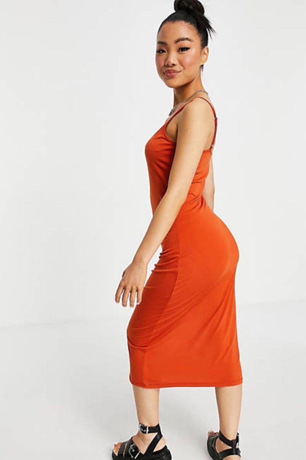 Cami Maxi Dress In Orange