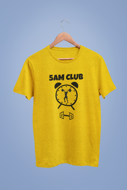 5am Club Gym Yellow Tshirt