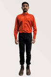 Red Silky Full SLeeve Slim Fit Shirt