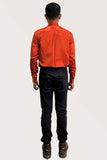 Red Silky Full SLeeve Slim Fit Shirt