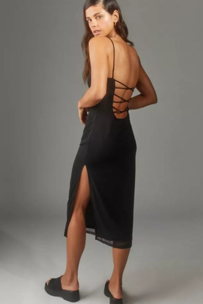 Beatrize Strappy-Back Hot Dress