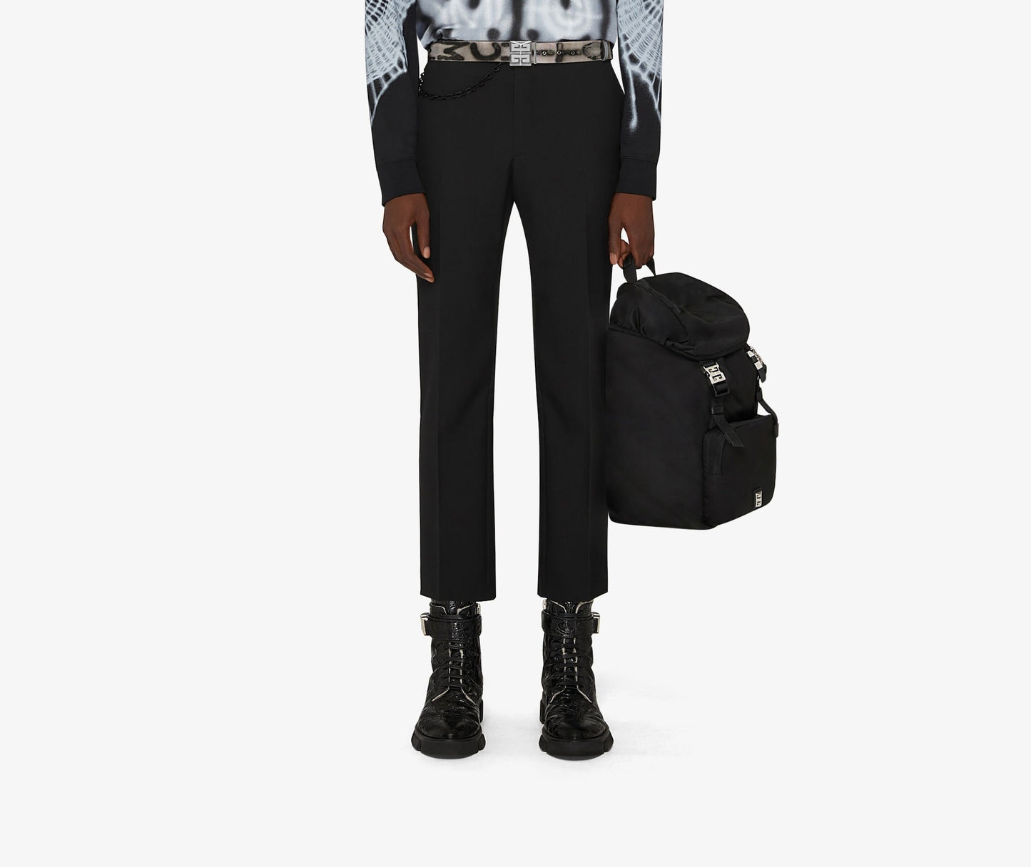 Black Cool Pants With Pockets At the Back