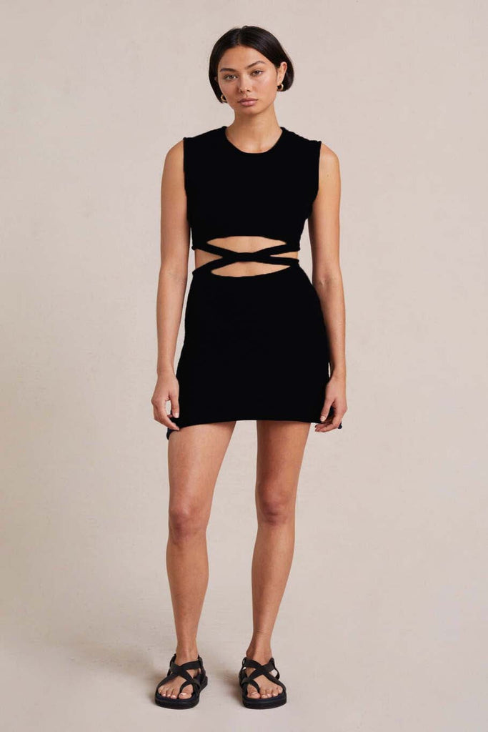 Black Short Knit Mini Dress