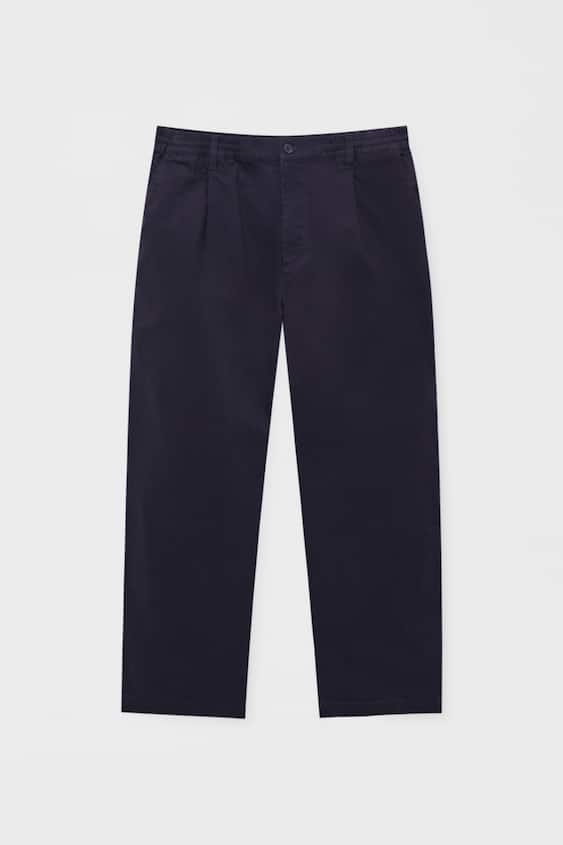 Black Trousers With An Elastic Waistband