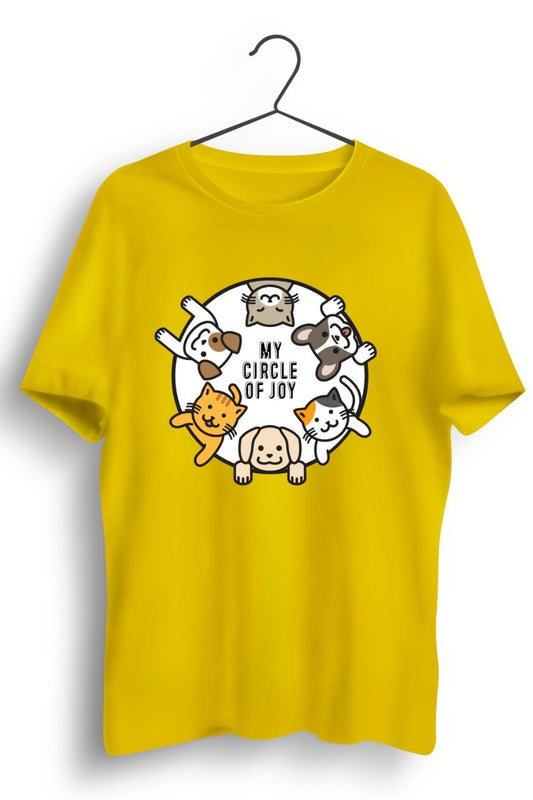 Circle of joy Yellow Tshirt