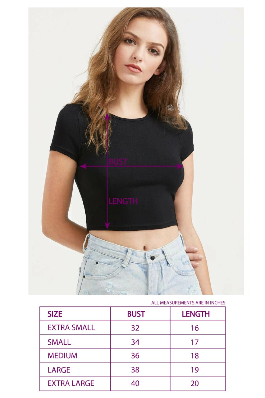 Form fitted crop top black