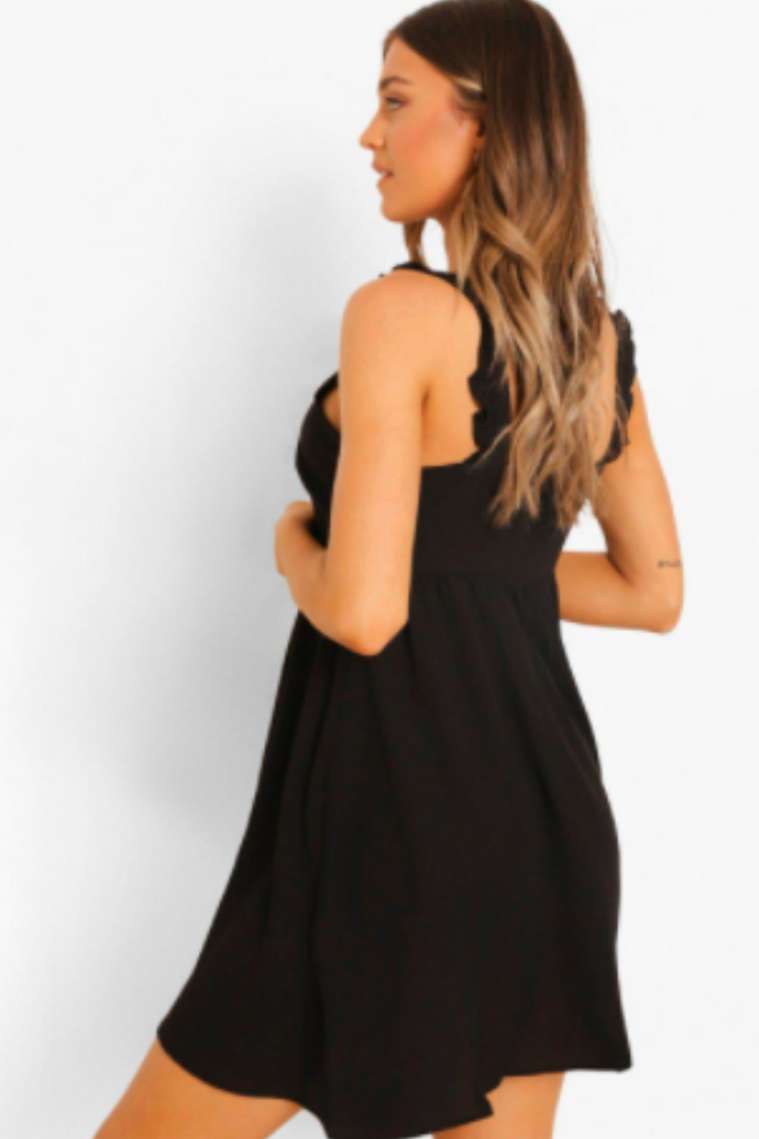 Fit And Flare Black Mini Dress