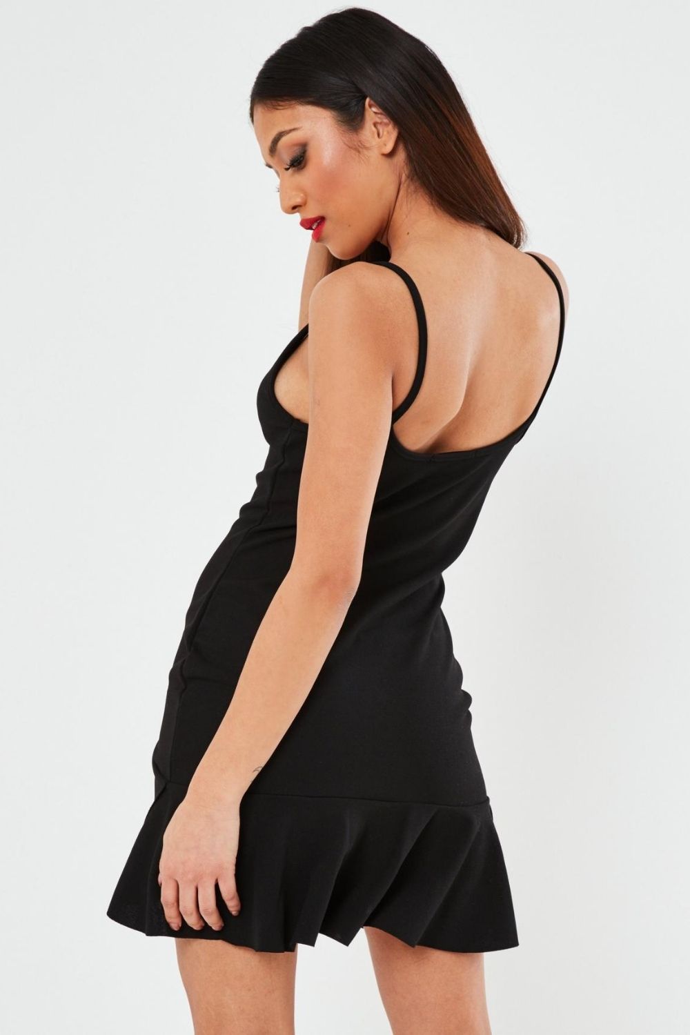 Fit and Flared Black Mini Dress