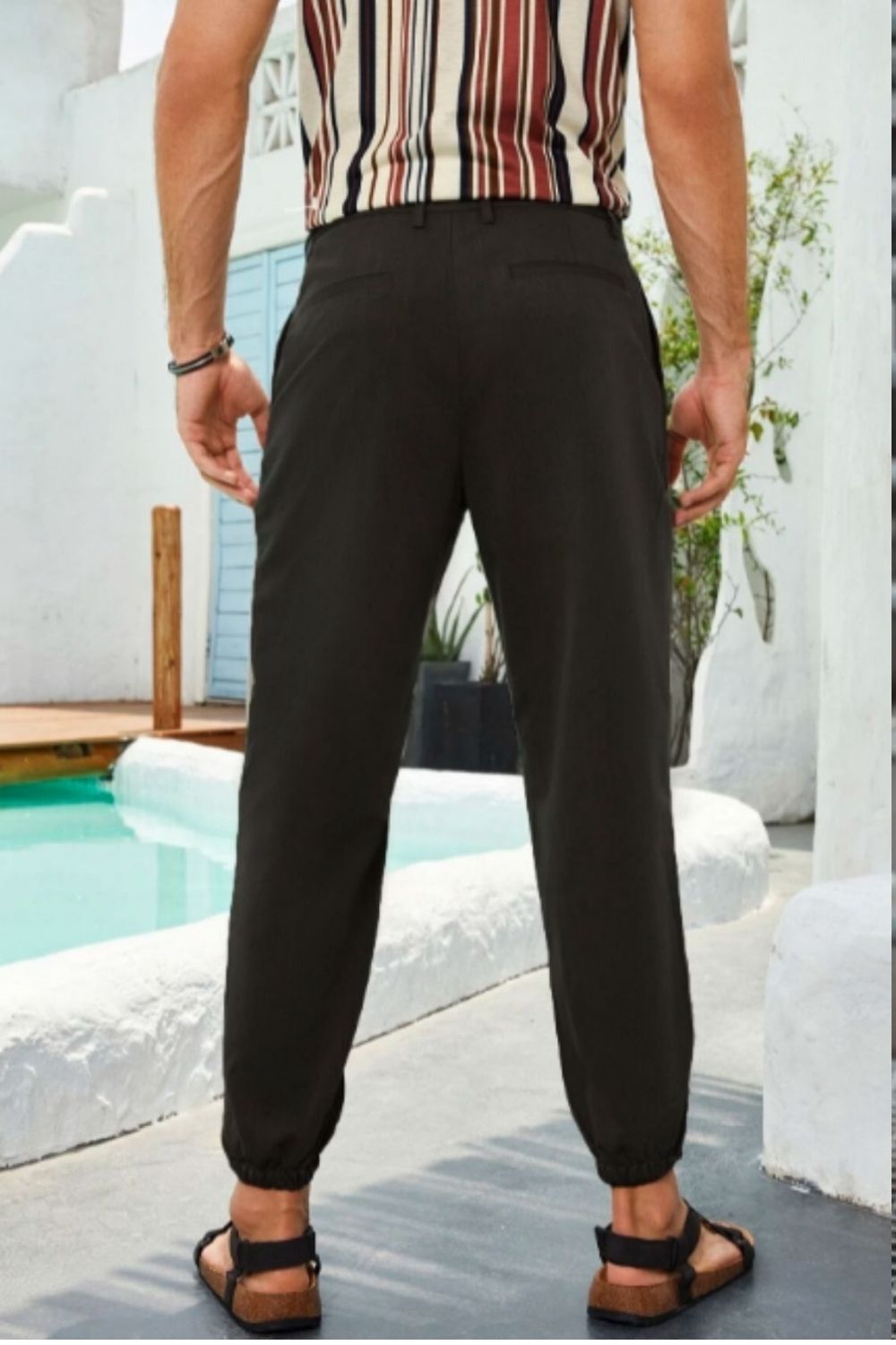 Fly Slant Pocket Tapered Trousers