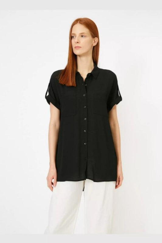 Live In A Town Black Short Sleeve Shirt