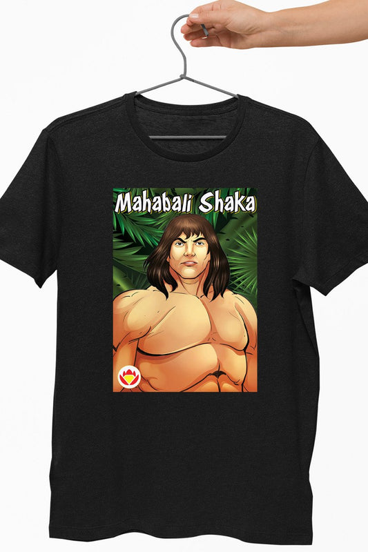 Mahabali Shaka Jungle Black Tshirt