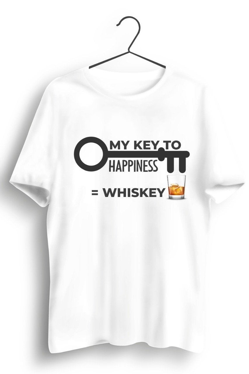 My Key to happiness White Tshirt