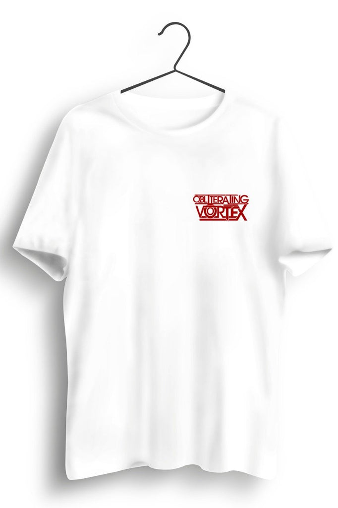 OV Logo Chest Print White Tshirt