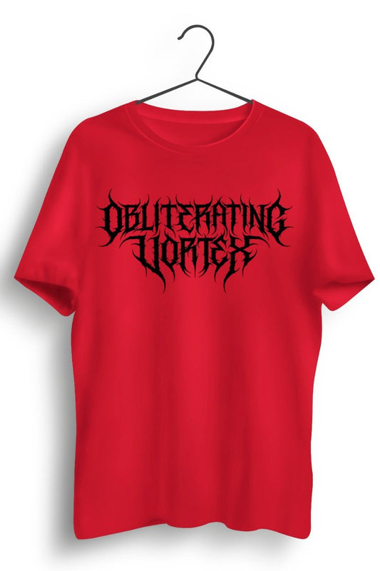 OV Demonic Print Red Tshirt