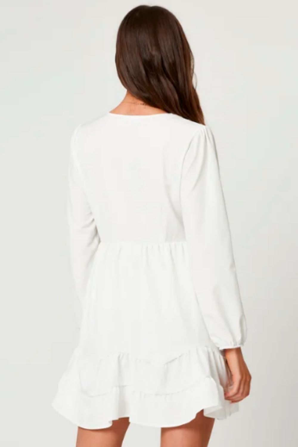 plunge neck flared sleeve skater dress Buy Boohoo Plunge Neck Flared Sleeves Skater Dress In Khaki