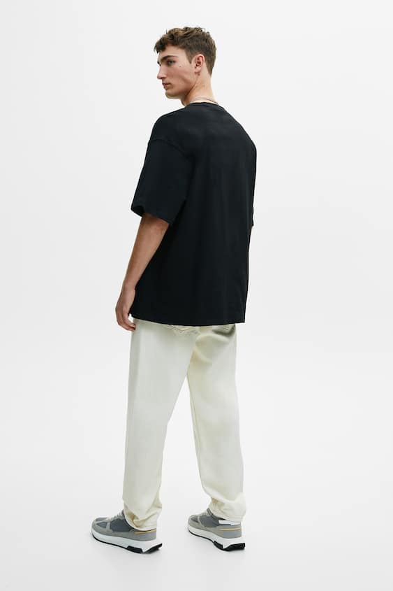 Black Comfy Boxy Short Sleeve T-Shirt