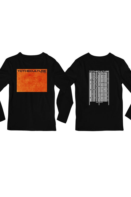 To the Culture Barcode Printed full sleeves Black Tshirt