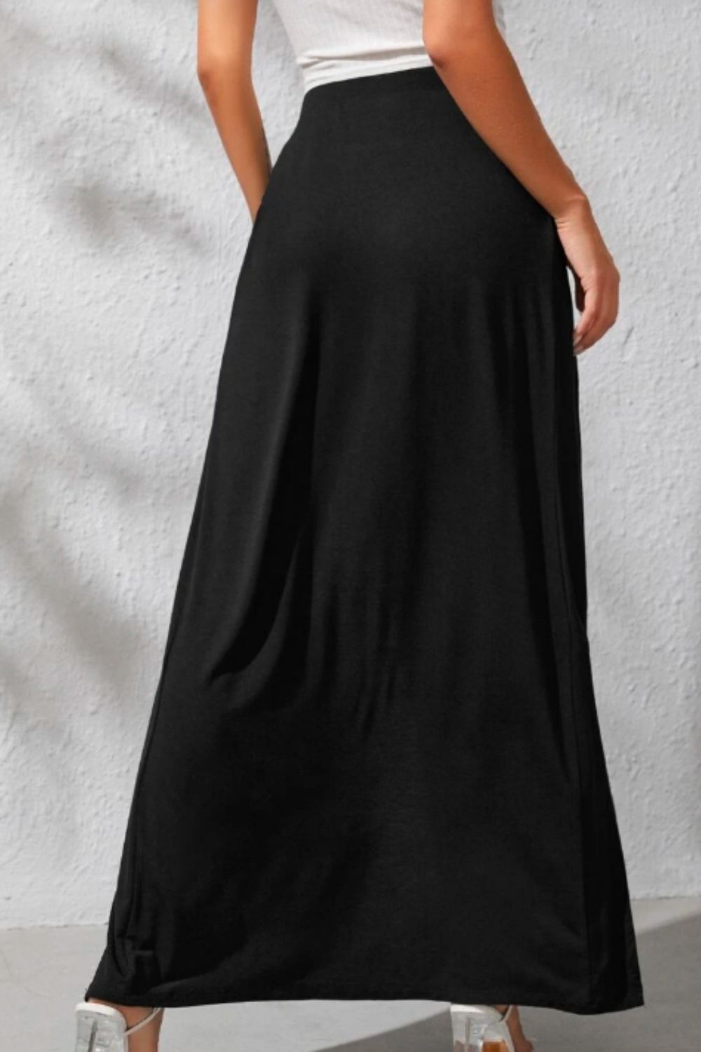 Thigh High Slit Skirt Black – Styched Fashion