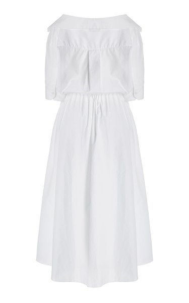 White Midi Dress For Summers