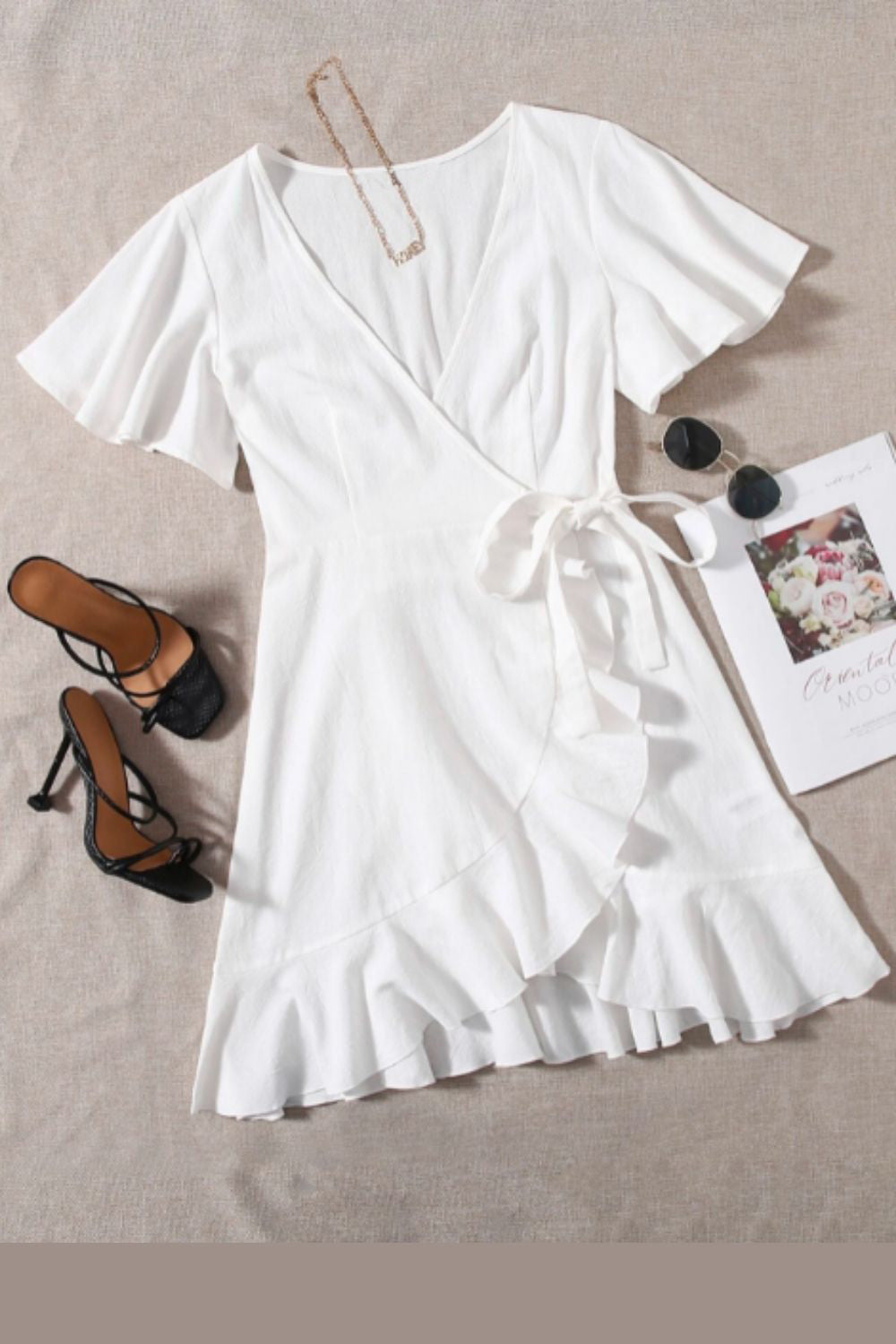 Wrap Dress White