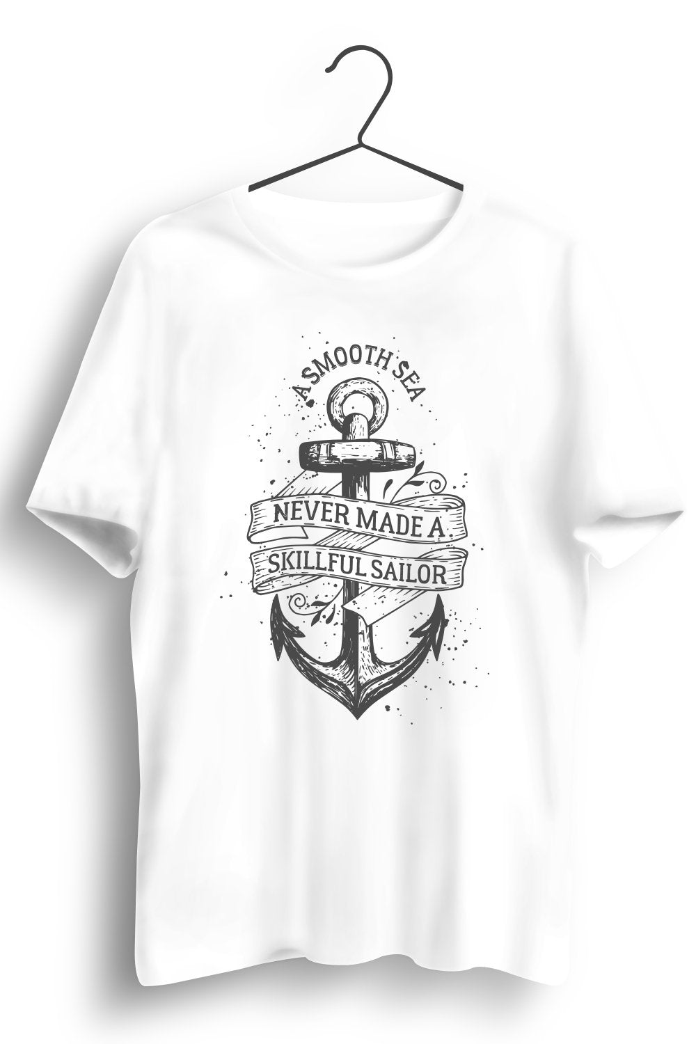 Sailor Graphic Printed White Tshirt