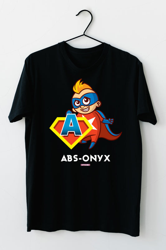 Absonyx by Styched Black Dry-Fit T-Shirt