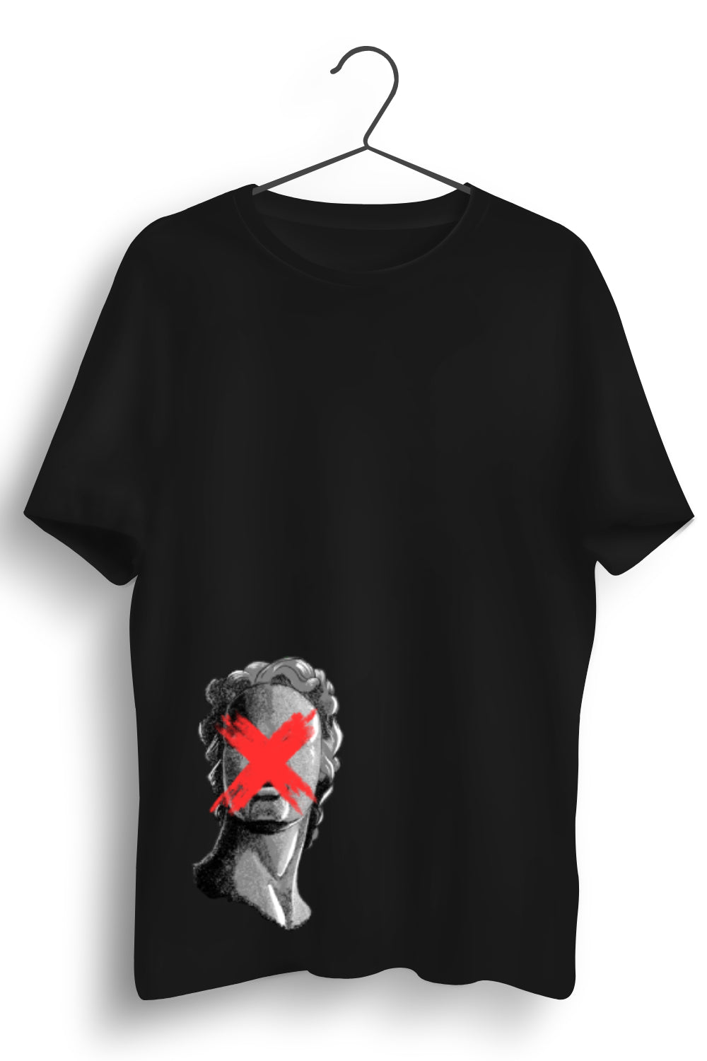 Just Another Head Graphic Printed Black Tshirt