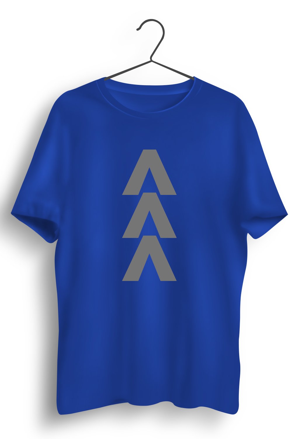 Arrow Up Reflective Print Blue Tshirt