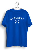 Athletic 22 Graphic Printed Blue Tshirt