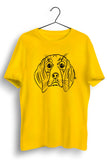 Beagle Printed Yellow Tshirt