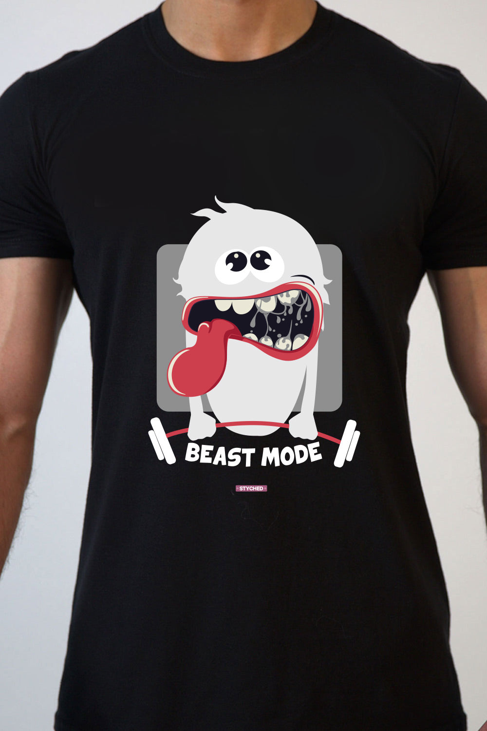 Beast Mode Funny Black Dry-Fit T-Shirt