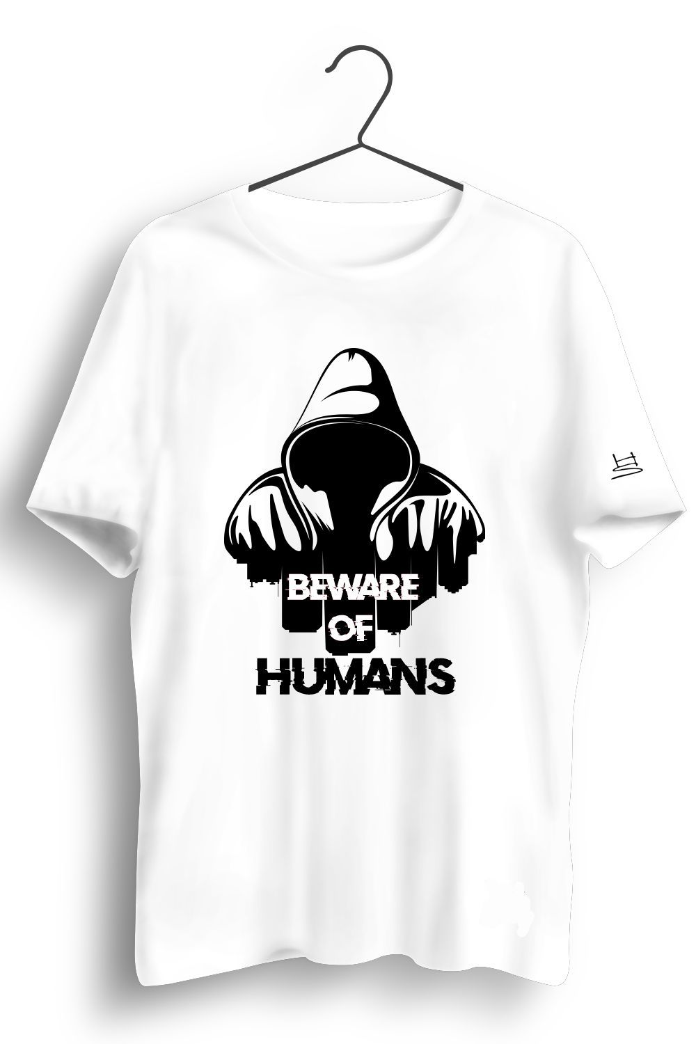 Beware Of Humans Graphic Printed Tshirt