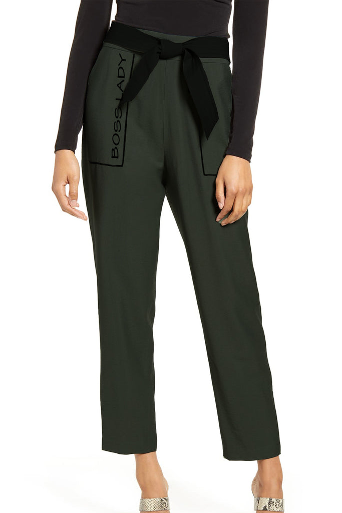 Knotted Boss Lady Trousers