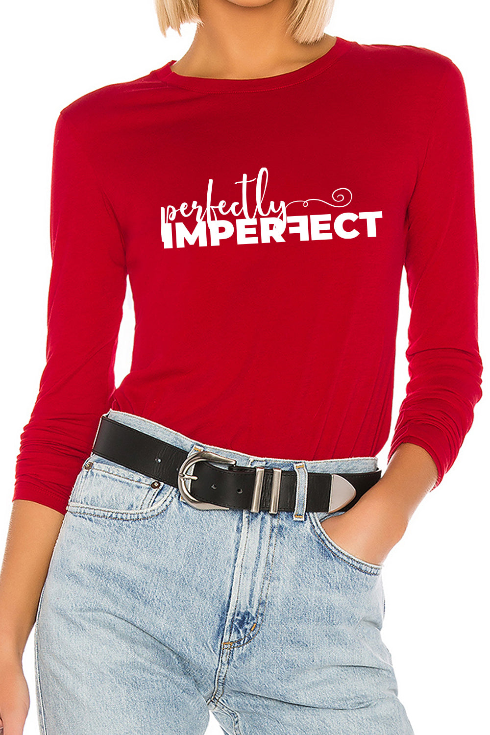 Perfectly Imperfect Buddie Red Top
