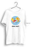 Chal Hatt Graphic Printed White Tshirt