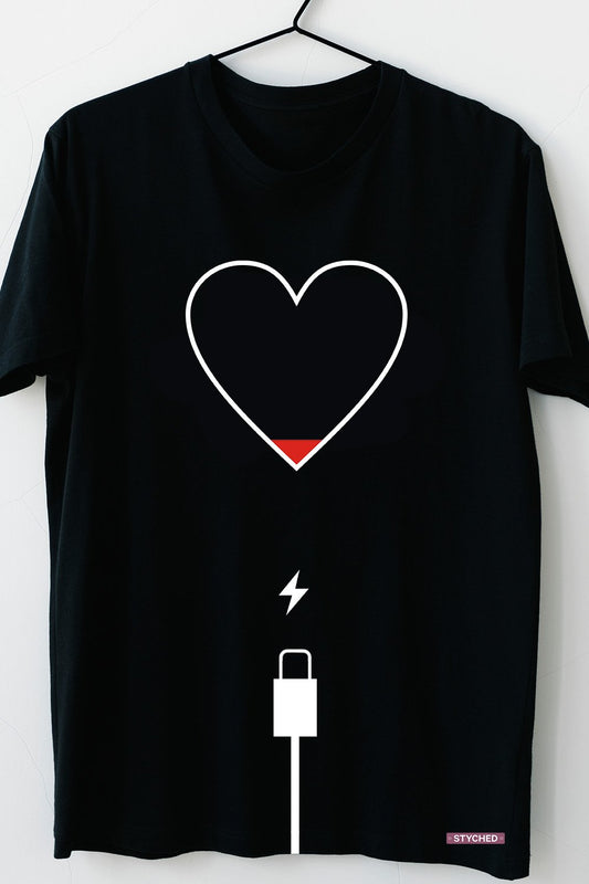 No Love Left - Heart Charging Exclusive Tee Black