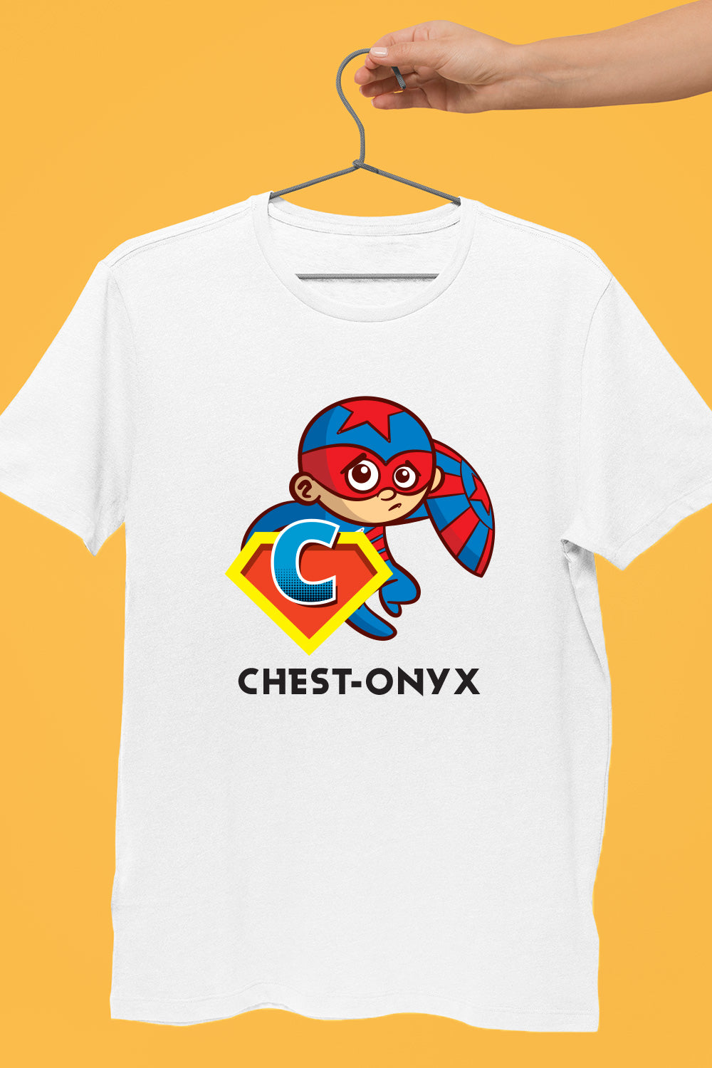 ChestOnyx by Styched White Dry-Fit T-Shirt