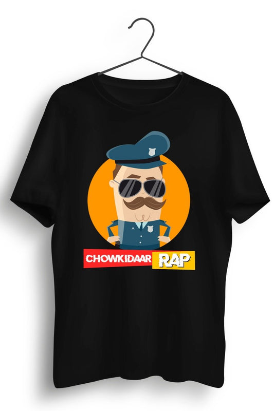 Chowkidaar Rap Black Tshirt