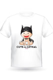 Cute-n-Lethal White Dry-Fit T-Shirt