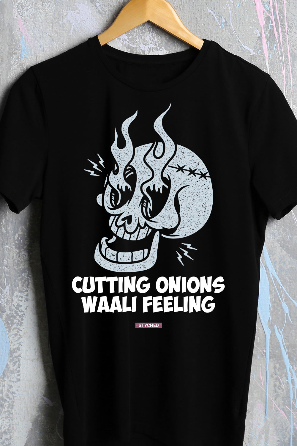 Cutting Onions Waali Feeling - Printed Graphic TShirt