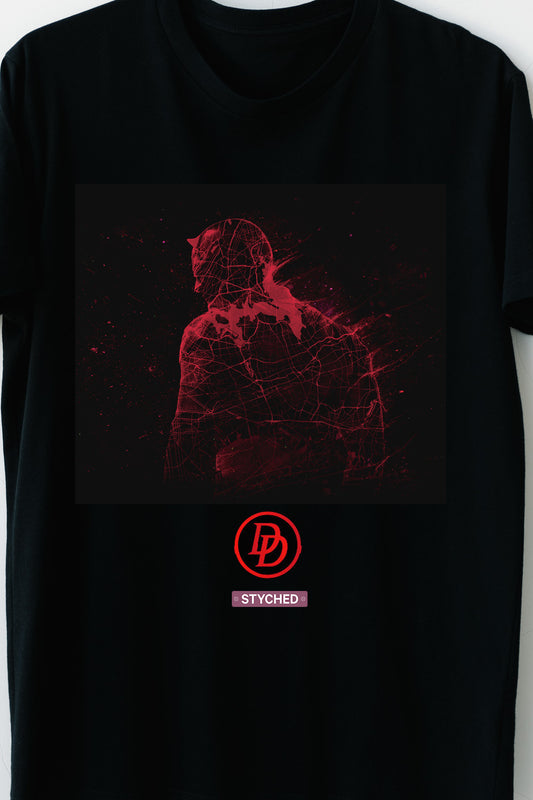 Daredevil - Red inked block printed TShirt