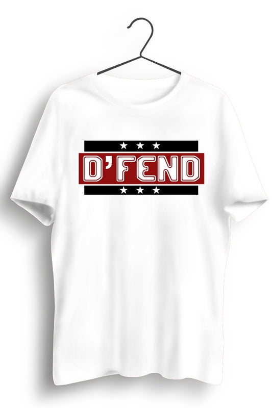 DFend Logo White Tshirt