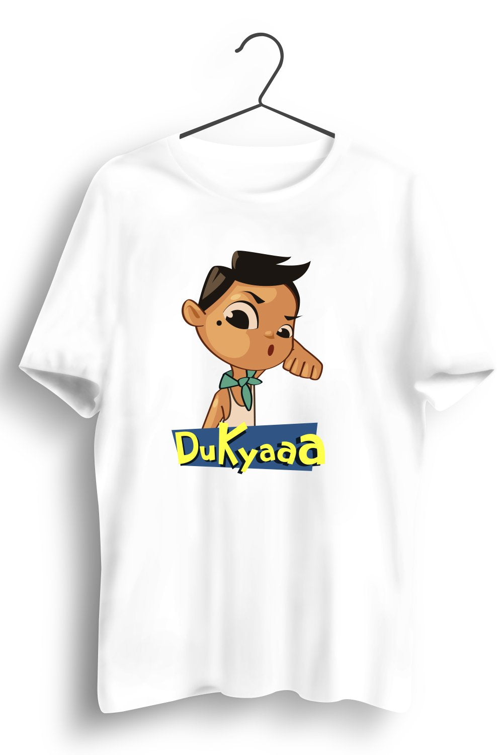 Du Kyaa Graphic Printed White Tshirt