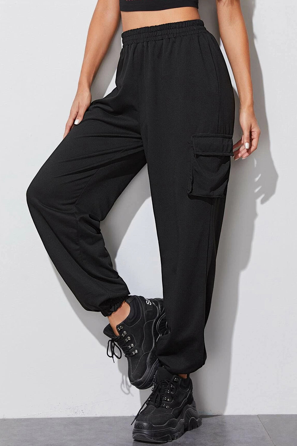 Elastic Waist Cargo Pant – Styched Fashion
