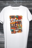 Ethnic Style - Born to be Free White Printed Tee