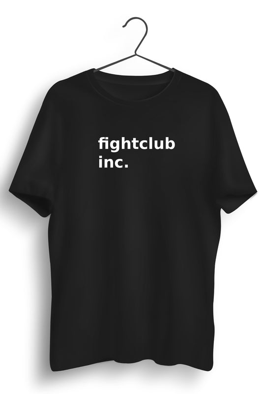 Fightclub Inc Printed Black Tshirt