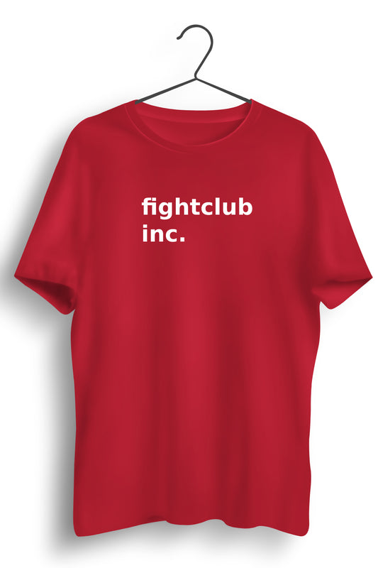 Fightclub Inc Printed Red Tshirt