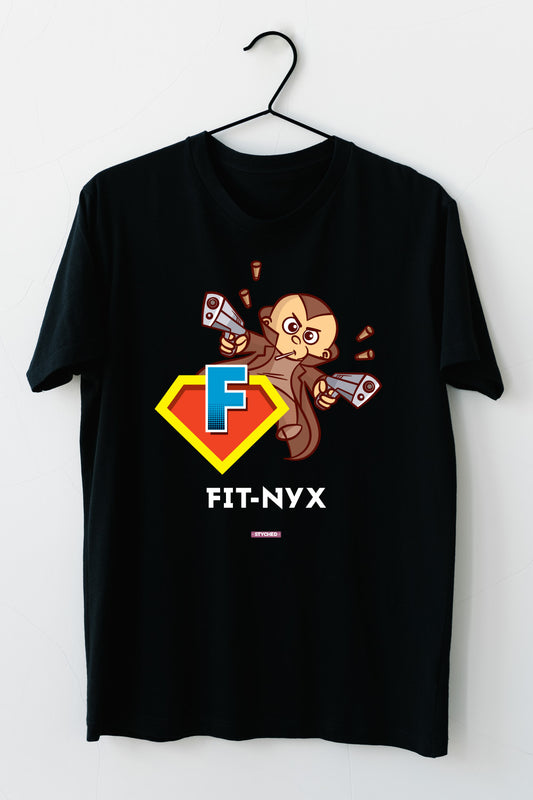 FitNyx by Styched Black Dry-Fit T-Shirt