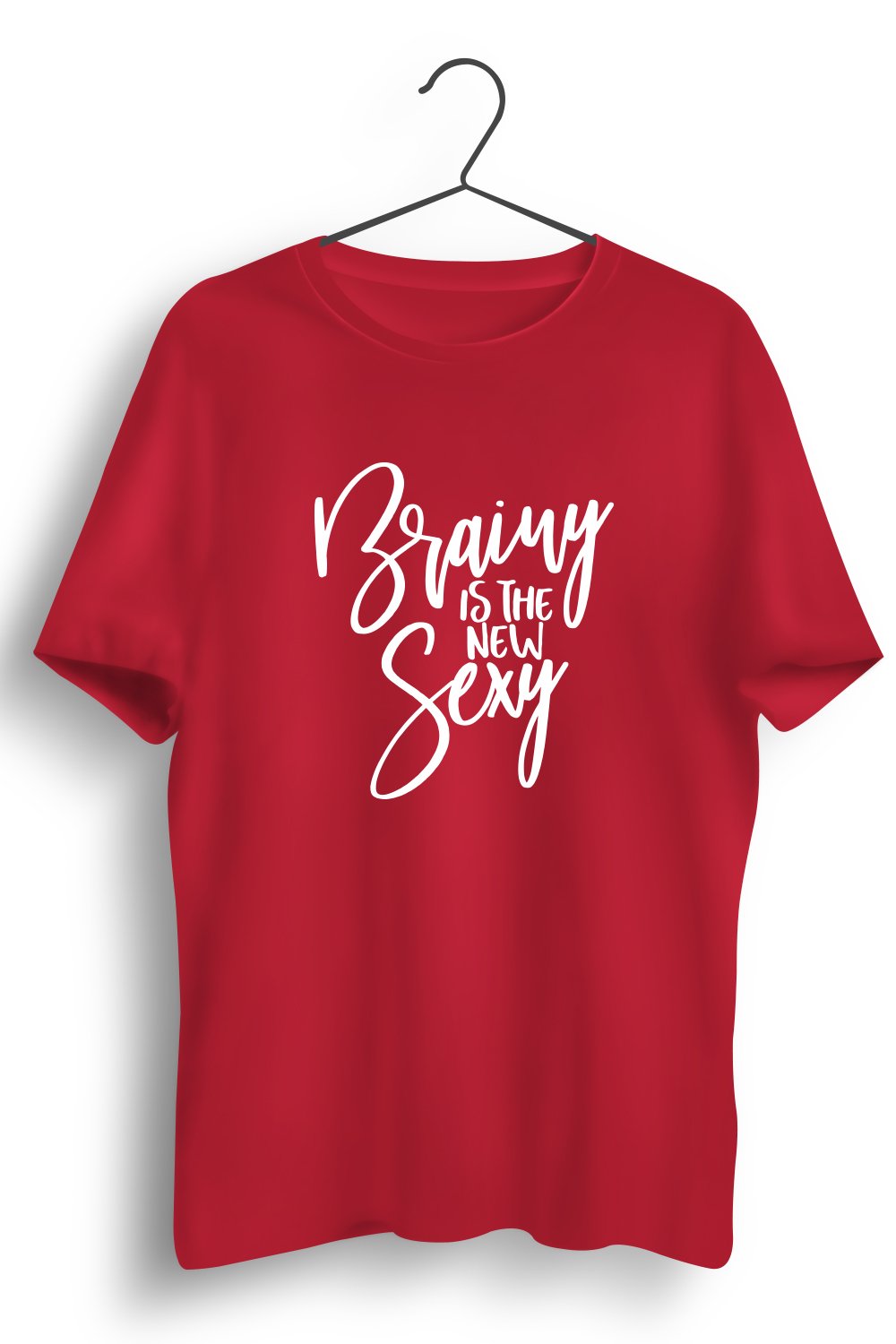 Brainy Is The New Sexy Red Tshirt
