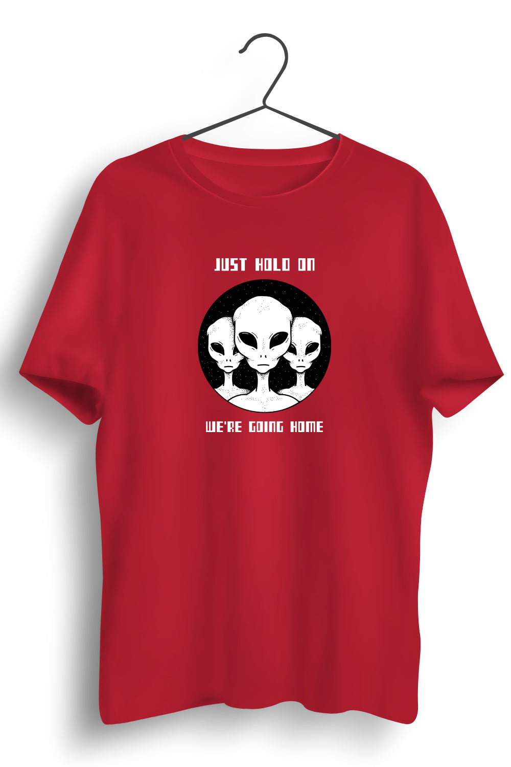 Going Home Graphic Printed Red Tshirt